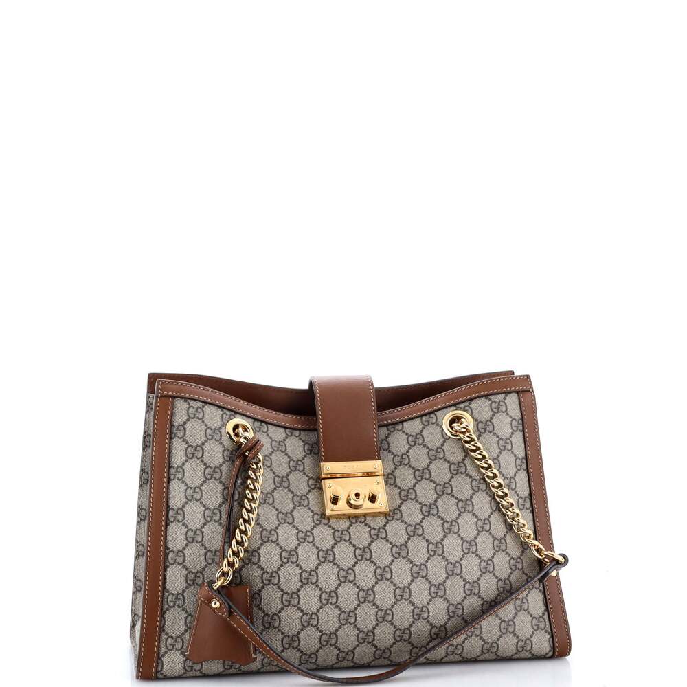 Gucci Padlock Chain Tote Gg Coated #202073G19B - Picture 2 of 7